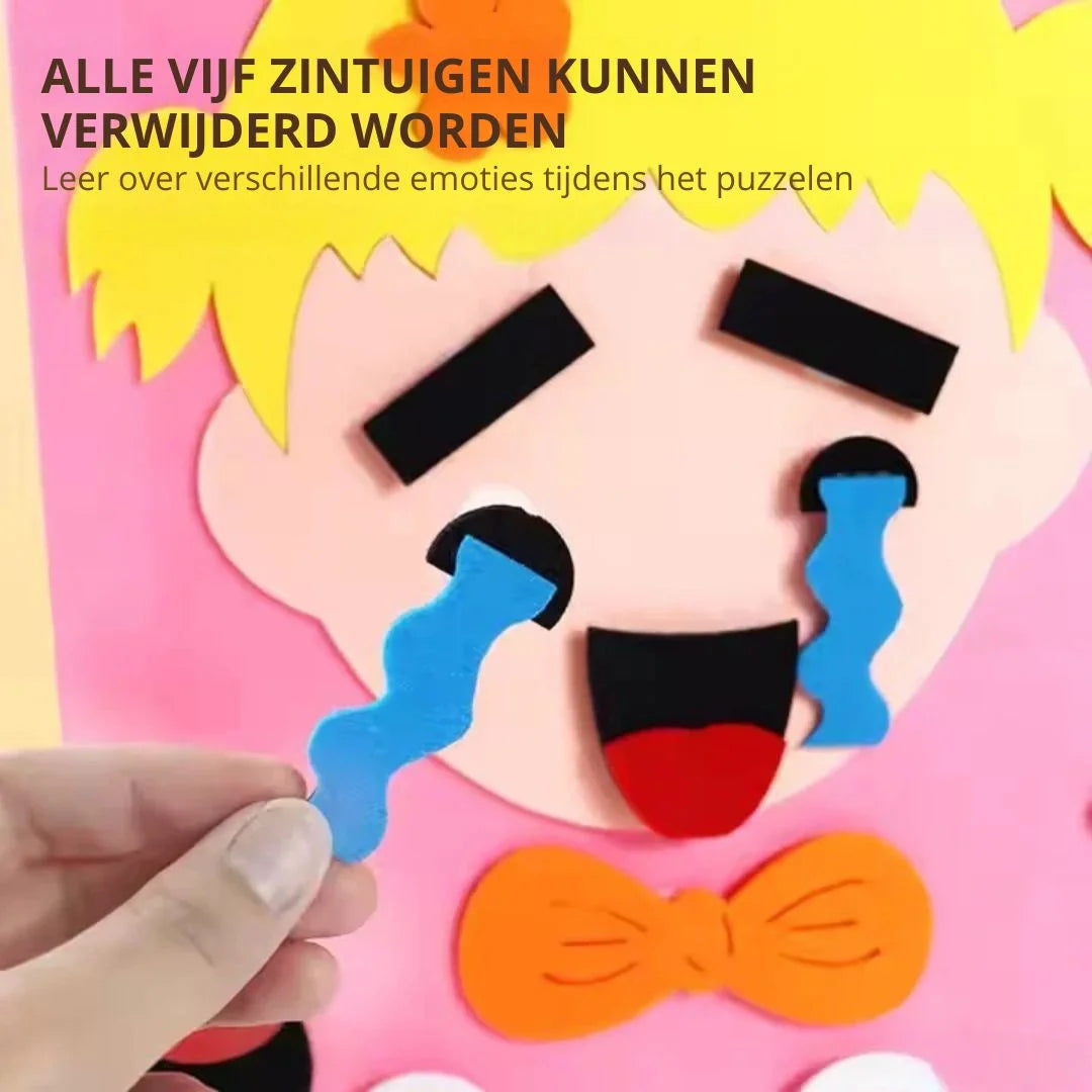 PlayfulMinds – Doe-Het-Zelf Emotiepuzzel Voor Kinderen Vanaf 3 Jaar – Verbetert Emotionele Intelligentie