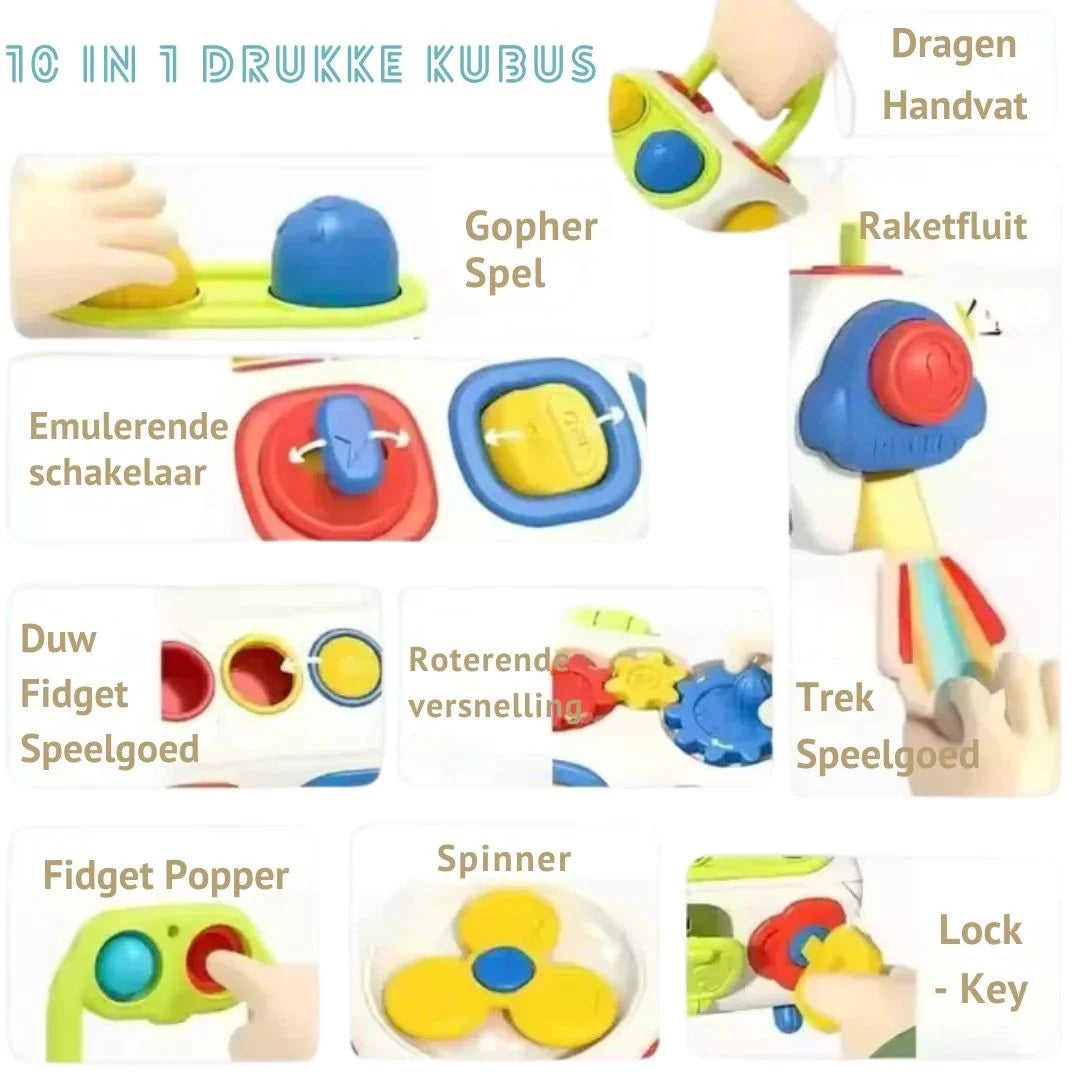 FidgetBuddy - BPA-vrij activiteitenblok voor peuters