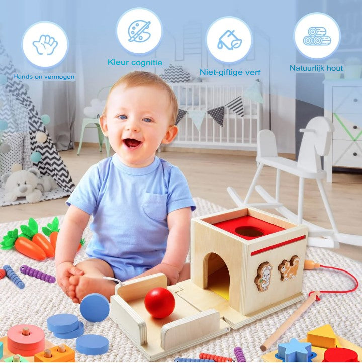 SmartStart - Educatief Montessori Speelboek – 8-in-1 Activiteiten voor Peuters | Stimuleert Motoriek & Zelfstandigheid, 1+ Jaar