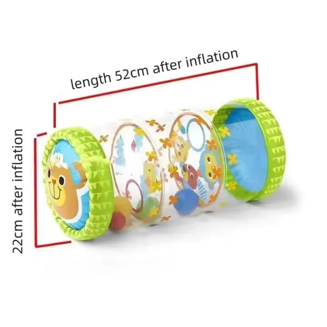 WiggleRoll – Speelse Rammelbal voor Baby's vanaf 6 Maanden – Stimuleert Kruipen & Motorische Ontwikkeling