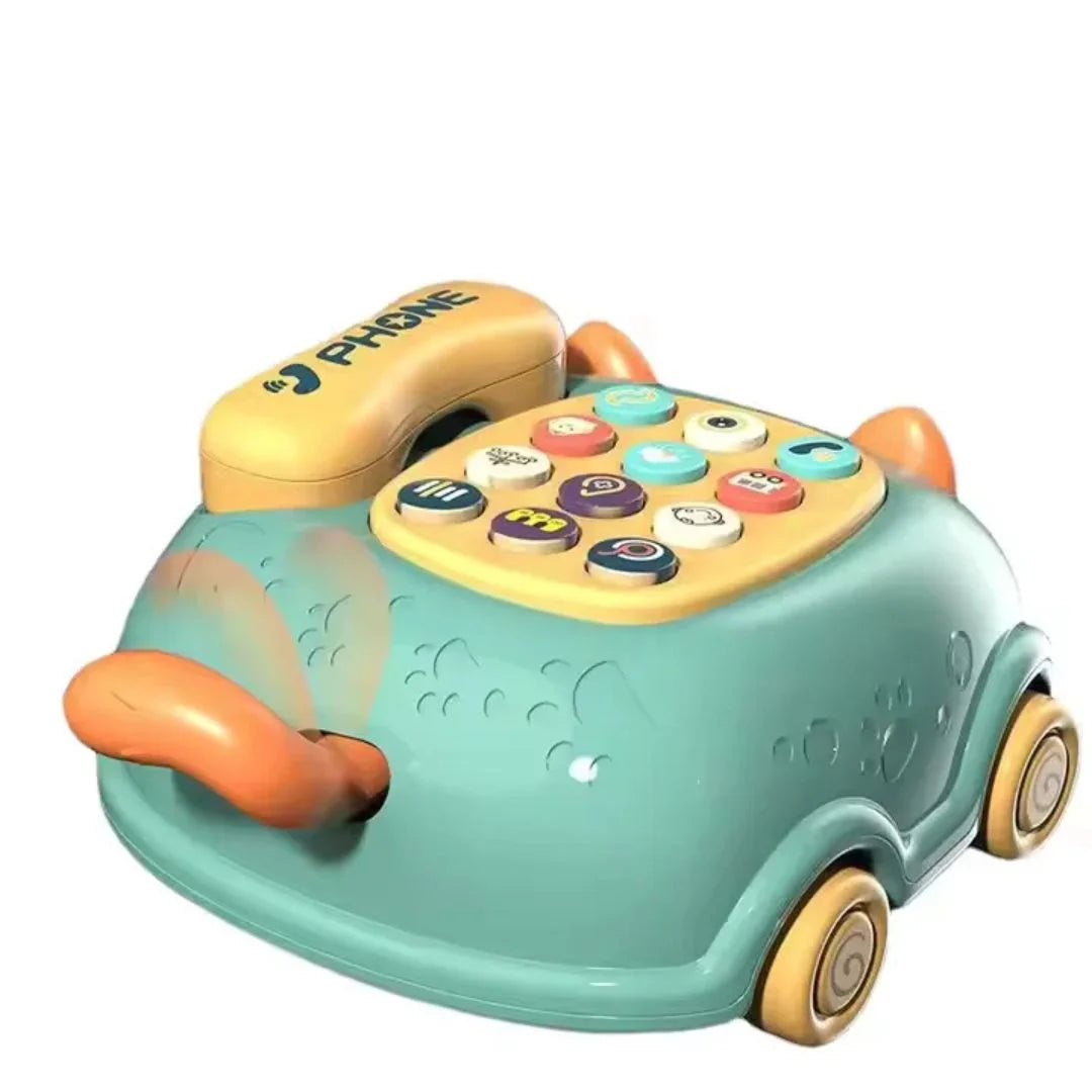 KittyDial – Muzikale Babytelefoon Trekspeeltje – Fantasie & Motoriek – Vanaf 1 Jaar