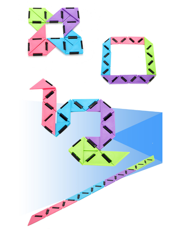 FlexiMind™ – Kunststof Scharnierpuzzel voor Kinderen vanaf 5 Jaar