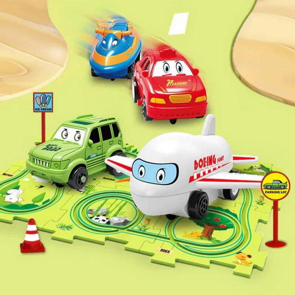 PuzzleRacerTrack- Spoor Auto Puzzel Creatief Speelgoed