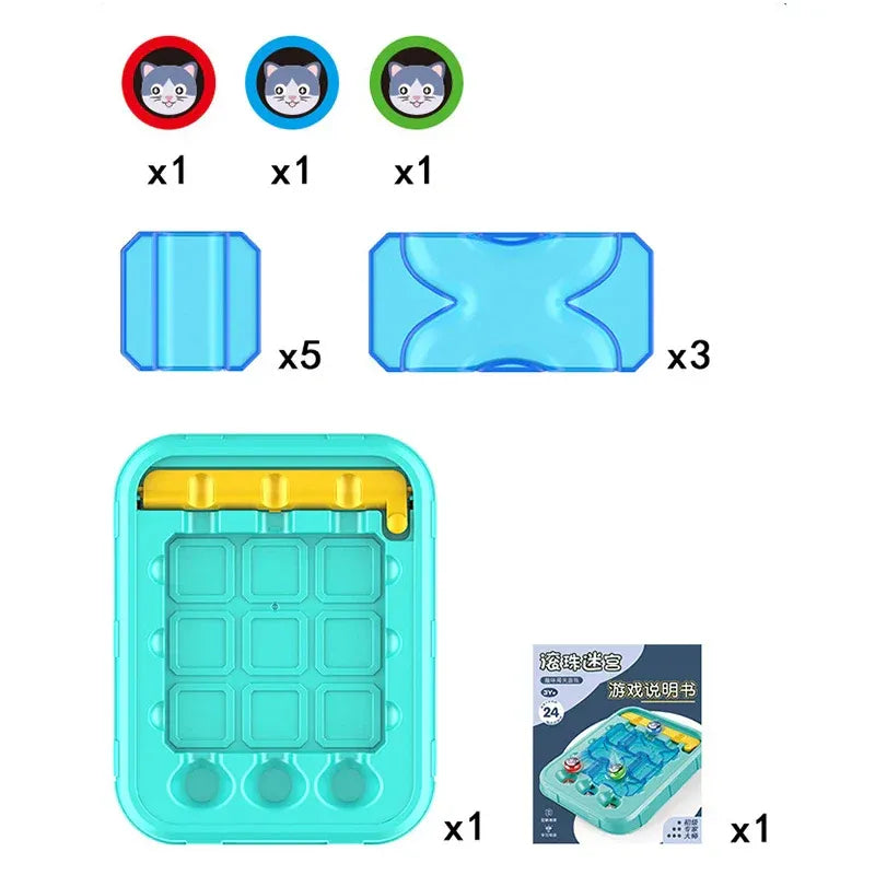 TiltTrack – Bal Doolhof Puzzelspel voor Kinderen vanaf 5 jaar – Verbetert Focus & Ruimtelijk Denken