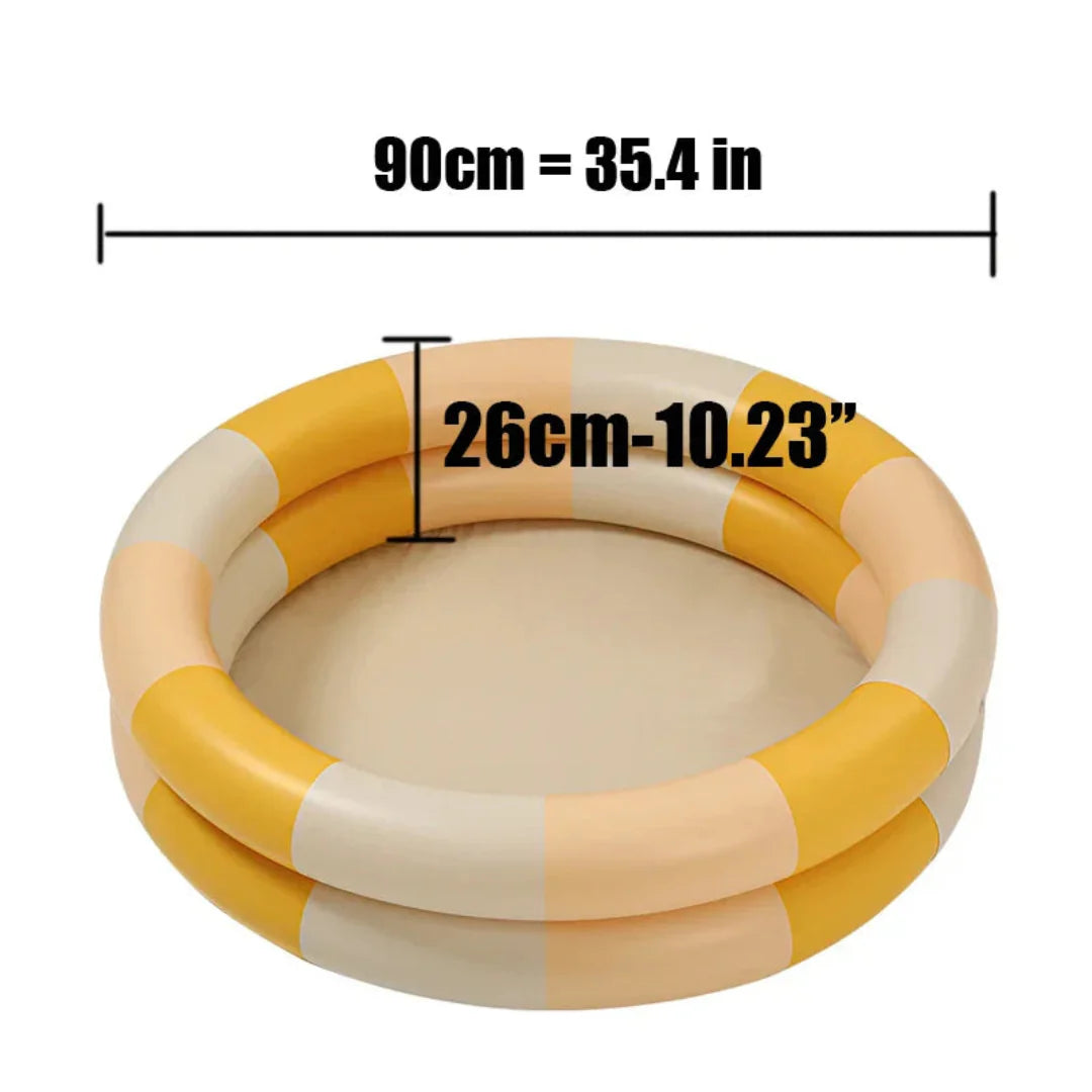 WadeWave - Opblaasbaar PVC Babyzwembad voor Peuters 2+ - Buiten Water Spelen, Rond Ontwerp