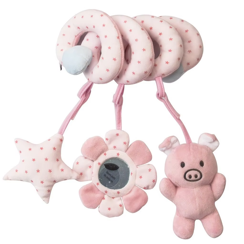 SnuggleSpiral – Zachte Activiteitenspiraal voor Baby’s vanaf 0 Maanden – Voor Wieg, Kinderwagen of Autostoel