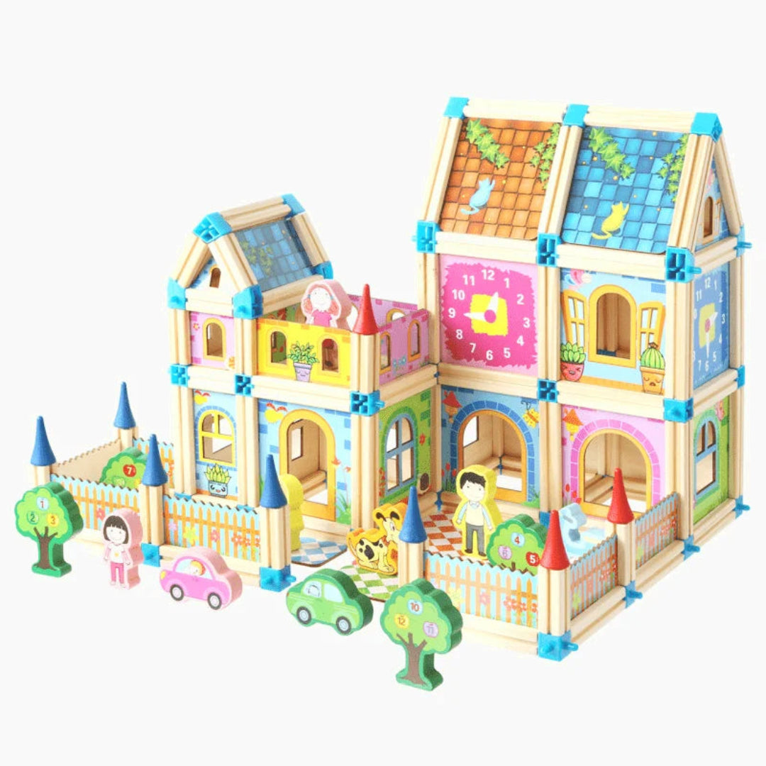MagicBuild - Creatieve Houten Bouwblokken