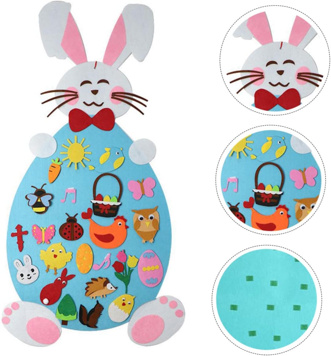 CraftyBunny- Kleuter Decoratie voor paasbord van vilt