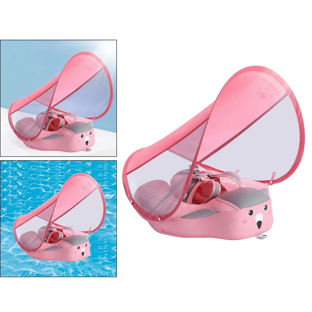 SplashGuard - Zwemtrainer voor Baby's – Foam & Zonnescherm – Niet-opblaasbaar – 3-24 mnd