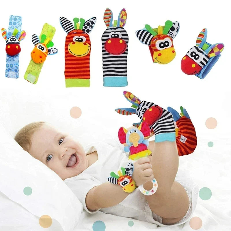SensoryPlush- Zachte, rammelende sokken en polsbandjes voor vroege verkenning