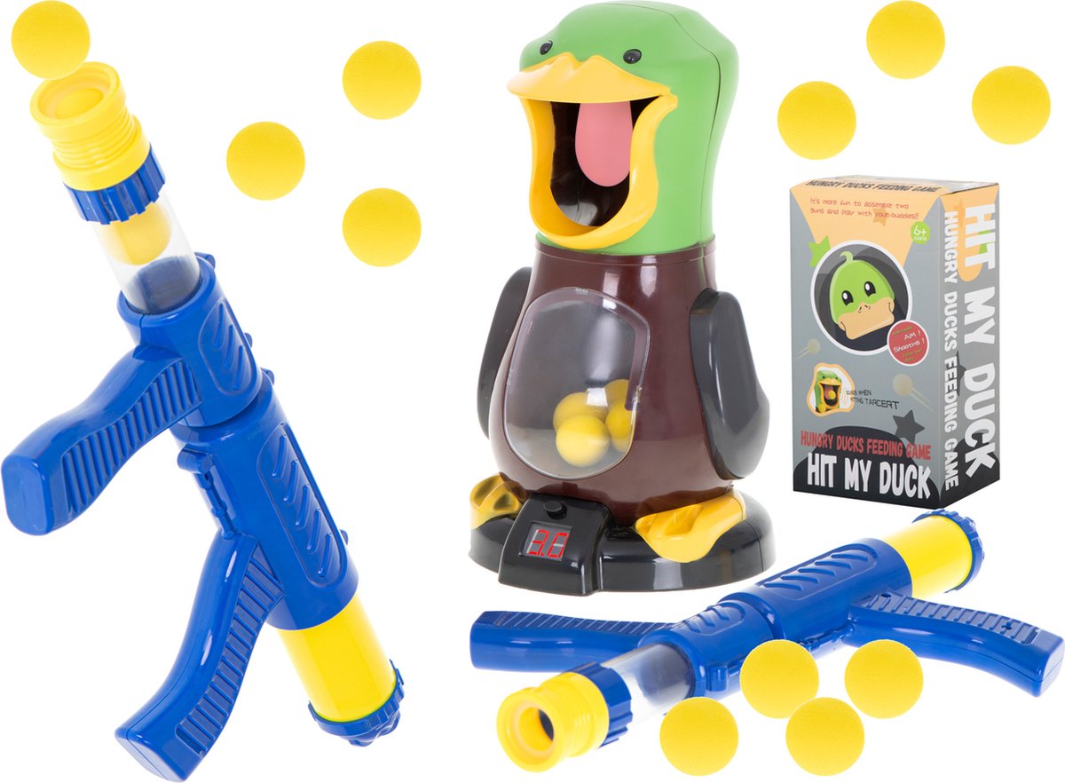 QuackTarget - Luchtaangedreven shooter speelgoedpistolen