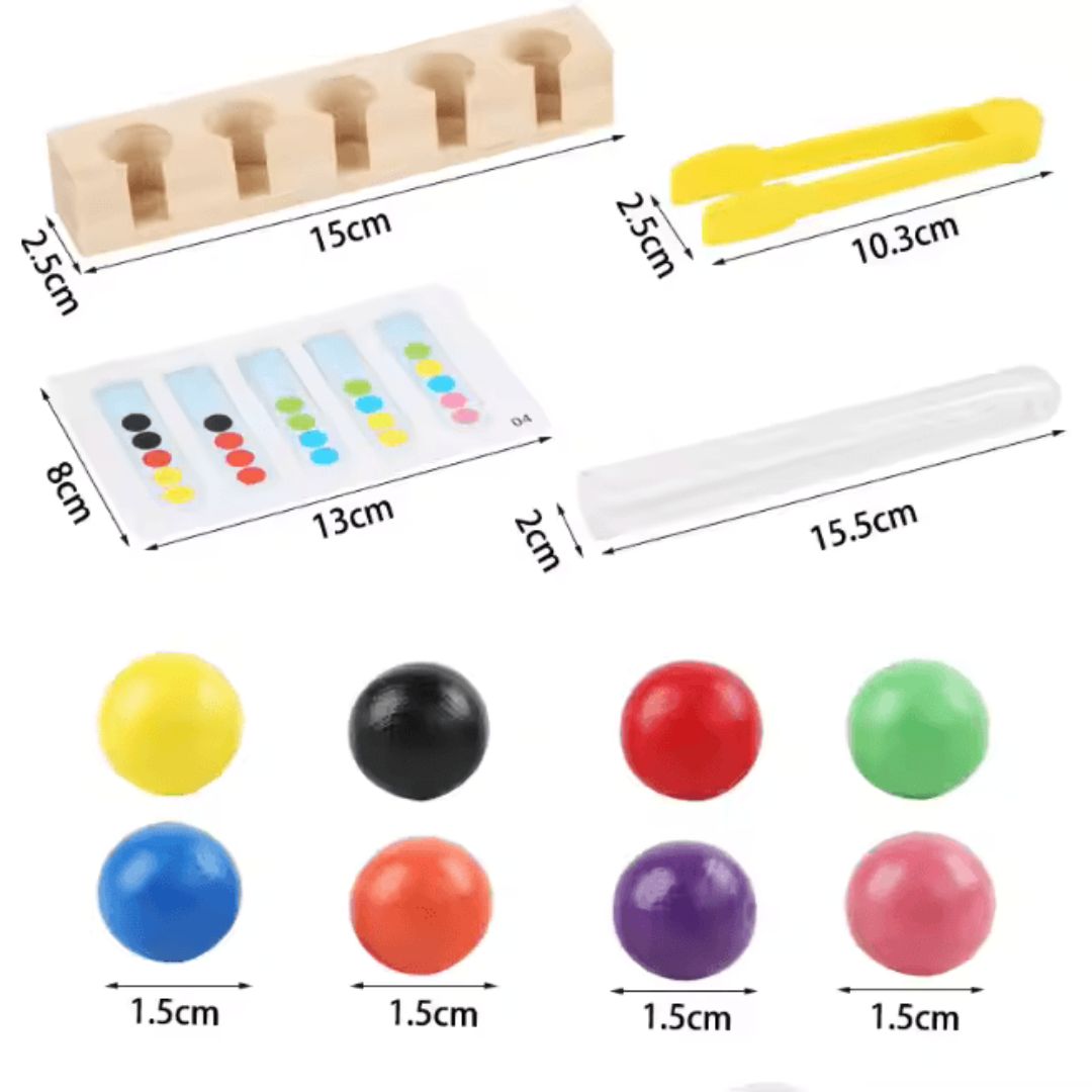 PlaySphere – Buis Clip Kralen Spel Voor Kinderen Vanaf 3 Jaar – Verbetert Fijne Motoriek