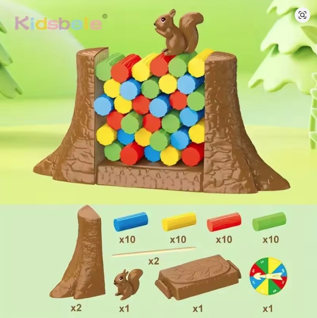 LogBalance – Houten Stapelspel voor Kinderen vanaf 3 jaar – Verbetert Coördinatie en Geduld