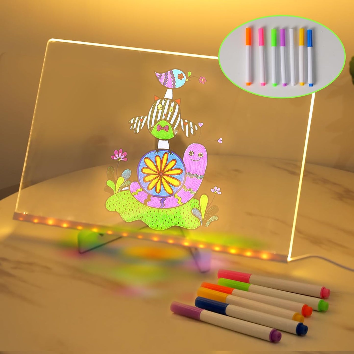 LumiBoard - Creatief Herschrijfbaar Acryl Led Bord