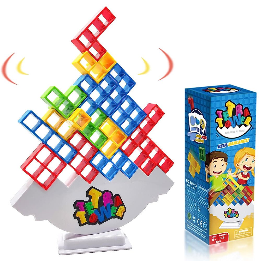 TetraMaster - Educatief Tetris Balans Toren Speelgoed