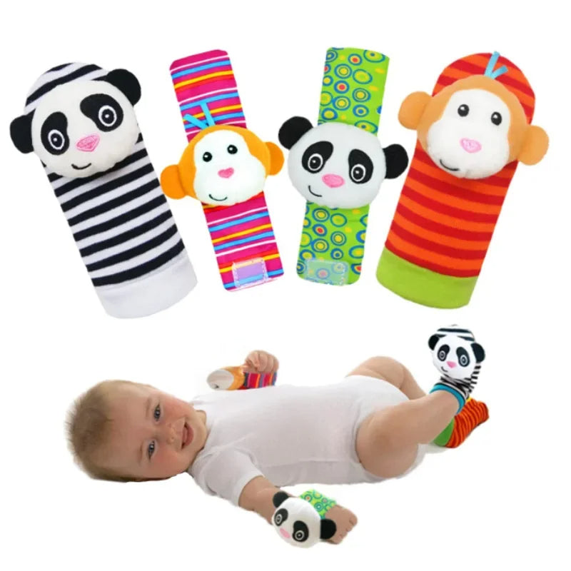 SensoryPlush- Zachte, rammelende sokken en polsbandjes voor vroege verkenning