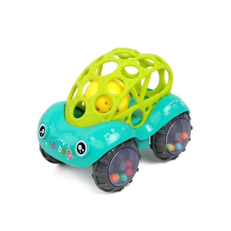 RattleRover – Rollende Auto Speelgoed voor Baby's vanaf 6 Maanden – Stimuleert Kruipen & Zintuiglijk Spel