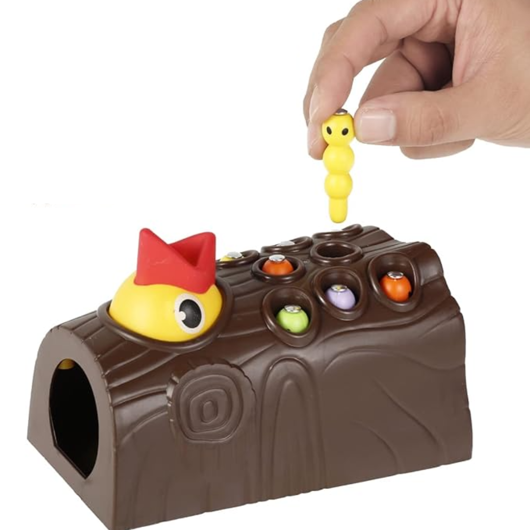CatchCritters - Houten magnetisch wormenspel