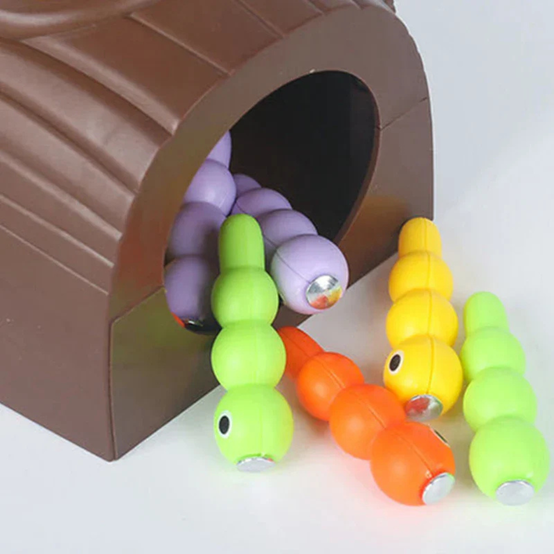 CatchCritters - Houten magnetisch wormenspel