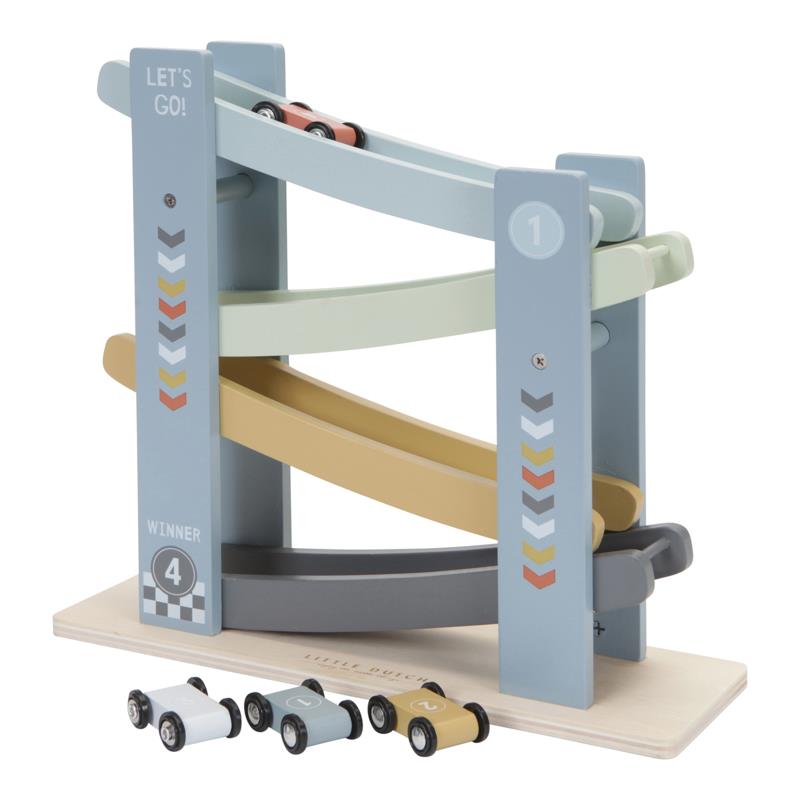 RollRacer – Houten Racebaan voor Kinderen vanaf 18 maanden – Verbetert Coördinatie en Visuele Volgvaardigheden