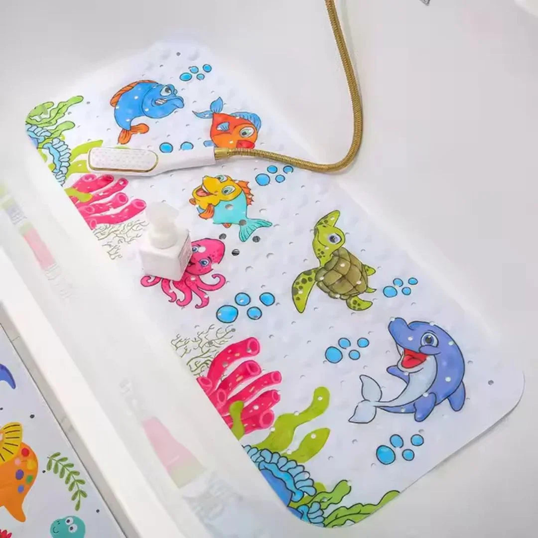 SafeSplash™ – Antislip Badtapijt met Zuignappen voor Baby's
