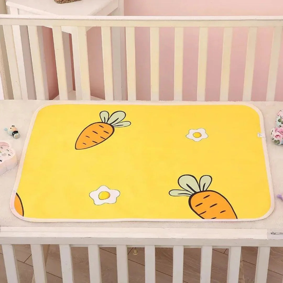 SnugglyNest™ – Waterdichte Verschoonmat Voor Kinderen Leeftijd 0+ – Houdt Bed Droog