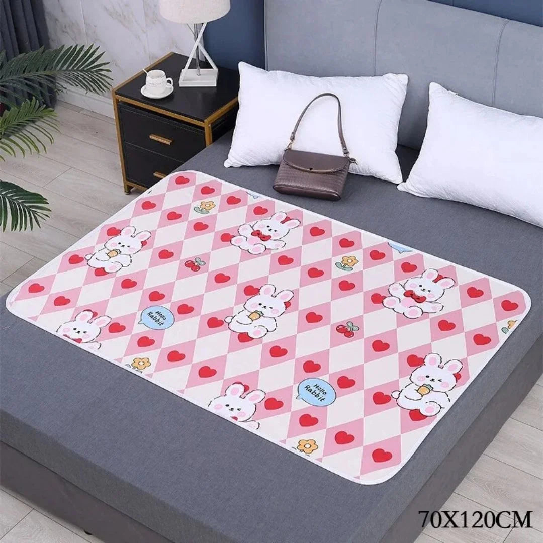 SnugglyNest™ – Waterdichte Verschoonmat Voor Kinderen Leeftijd 0+ – Houdt Bed Droog