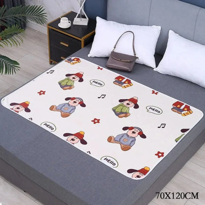 SnugglyNest™ – Waterdichte Verschoonmat Voor Kinderen Leeftijd 0+ – Houdt Bed Droog