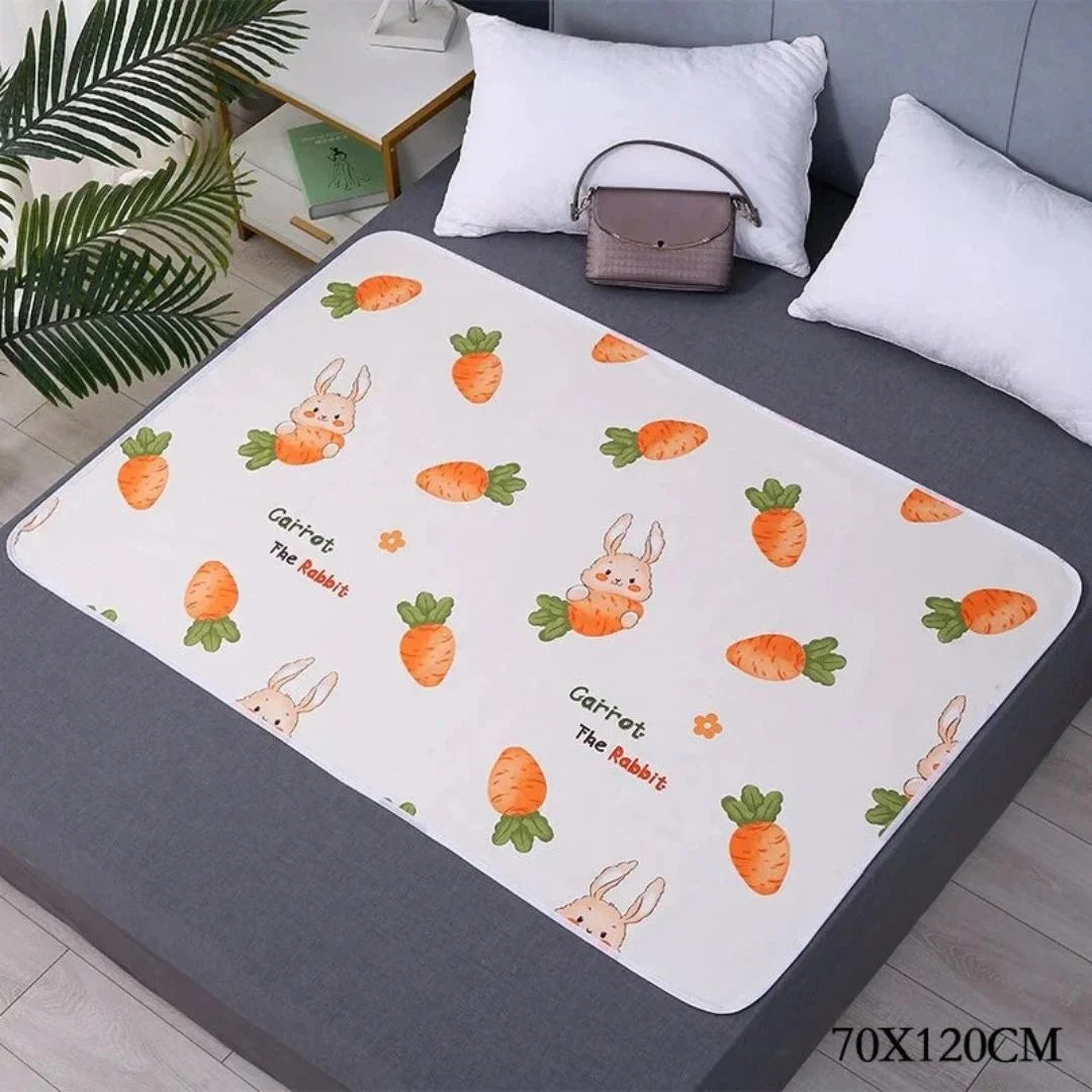 SnugglyNest™ – Waterdichte Verschoonmat Voor Kinderen Leeftijd 0+ – Houdt Bed Droog
