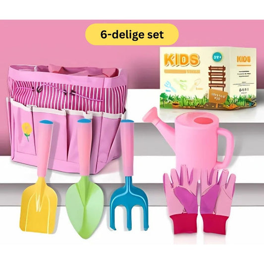 GardenSprouts - Tuingereedschap Set voor Kinderen vanaf 3 jaar -Ontwikkelt Verantwoordelijkheid en Fijne Motoriek
