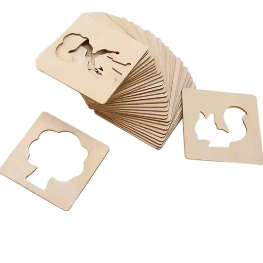 DrawEase™ - Houten sjablonenset voor kinderen