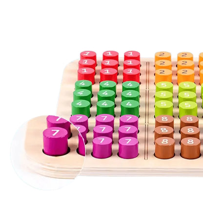 WoodiePlay™ – 3D Houten Sudoku Puzzel Voor Kinderen Vanaf 6 Jaar – Verbetert Probleemoplossende Vaardigheden