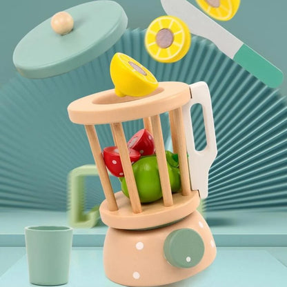 FruitWhirl – Montessori Houten Blender Speelgoed voor Kinderen vanaf 3 Jaar – Stimuleert Gezond Fantasiespel