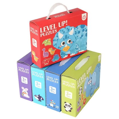 WoodyCraft™ – 6-in-1 Puzzel Voor Kinderen Vanaf 3 Jaar – Verbetert Fijne Motoriek