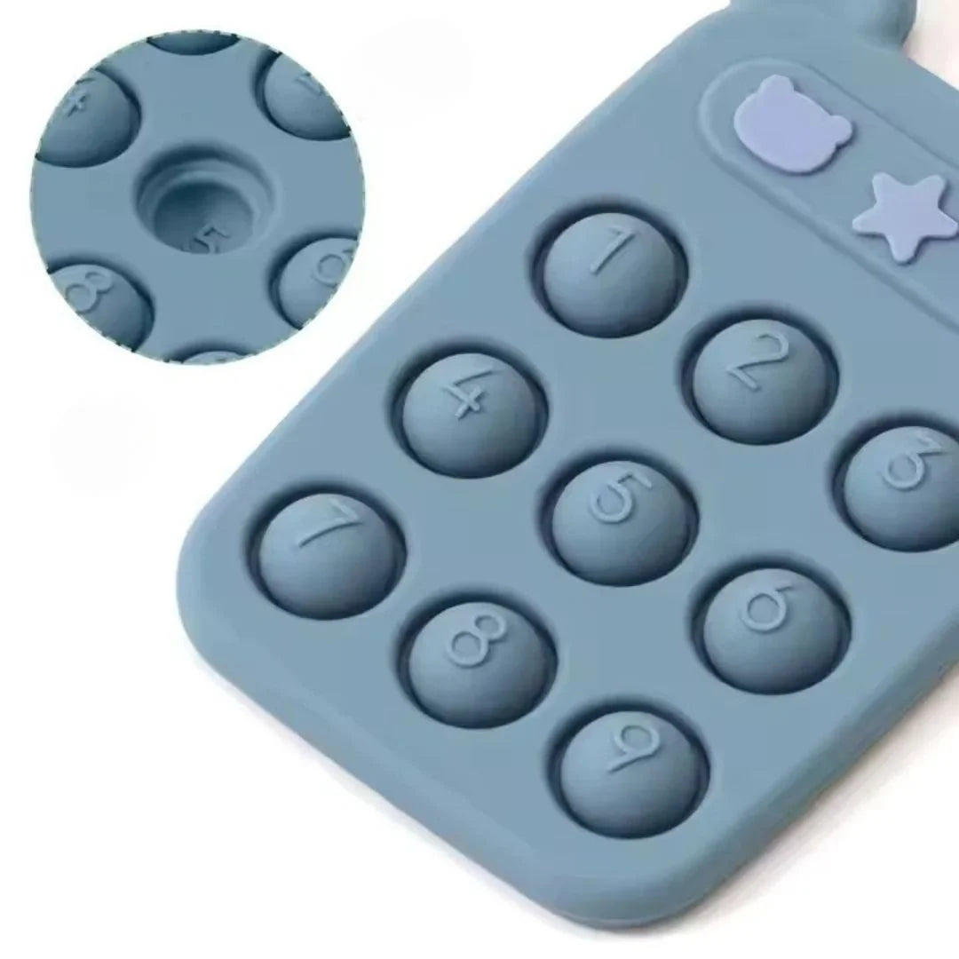 SiliPop™ - Siliconen numeriek kussentje en bijtspeeltje voor baby's