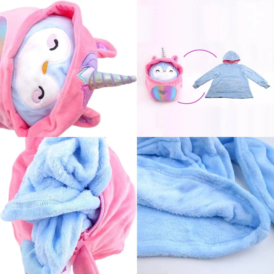 HugHood™ – Transformeerbare Kinderen Hoodie & Knuffel vanaf 3 Jaar | Draag & Knuffel