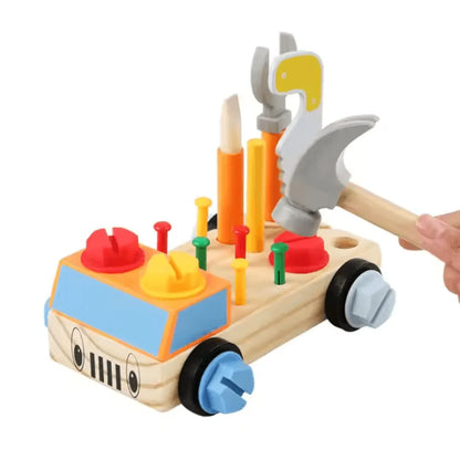 TinyTinker™ – Montessori Houten Schroefbord Voor Kinderen Vanaf 3 Jaar – Verbetert Fijne Motoriek