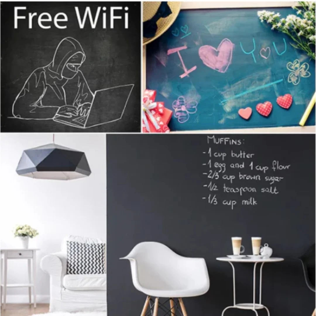CreativeChalk™ – Krijtbord Muursticker Voor Kinderen Vanaf 3 Jaar – Bevordert Artistieke Expressie
