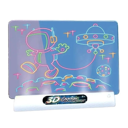 GlowSketch Board – Lichtgevend 3D Tekenbord voor Kinderen vanaf 4 Jaar