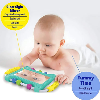 PeepPal – Zintuiglijke Babypiegel voor 0M+ – Bevordert Visuele Focus, Zelfbewustzijn & Buiklig Speelplezier