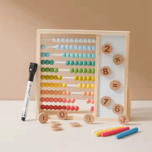 WoodWhiz™ – Houten Telraam Voor Kinderen Leeftijd 3+ – Verbetert Telvaardigheden