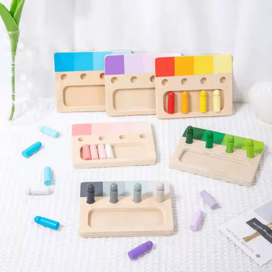 RainbowMatchers™ – Montessori Leerbord Voor Kinderen Vanaf 3 Jaar – Verbetert Fijne Motoriek