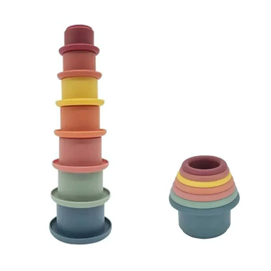 NestieCups – Montessori Stapelbekers voor Kinderen vanaf 1 Jaar – Bevordert Fijne Motoriek & Vroegtijdig Ruimtelijk Inzicht