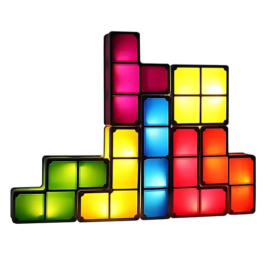 PixelGlow – Stapelbare Tetris Nachtlamp Kinderen 6+