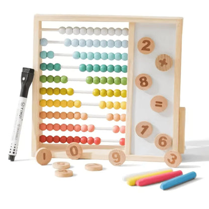 WoodWhiz™ – Houten Telraam Voor Kinderen Leeftijd 3+ – Verbetert Telvaardigheden