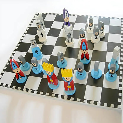 ChessQuest - Educatieve Houten Schaakspel voor Kinderen