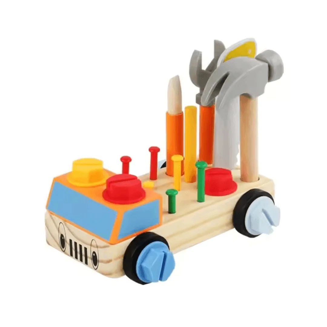 TinyTinker™ – Montessori Houten Schroefbord Voor Kinderen Vanaf 3 Jaar – Verbetert Fijne Motoriek