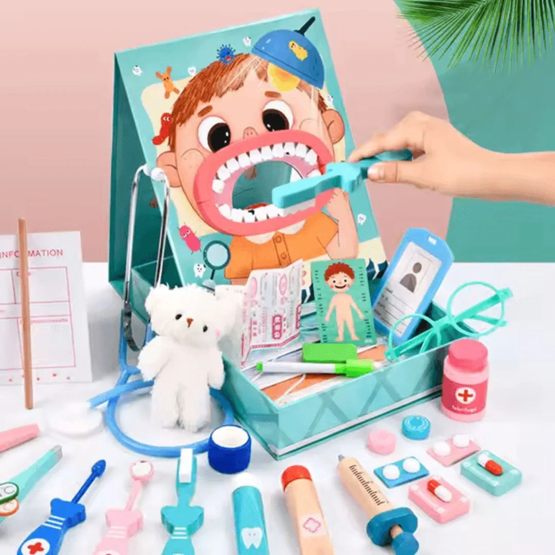TinyDent™ – Tandarts Speelset Voor Kinderen Vanaf 3 Jaar – Stimuleert Fantasierijk Rollenspel