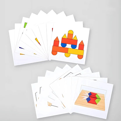 MirrorMinds – Houten Reflectie Puzzelblokken voor Kinderen vanaf 3 Jaar