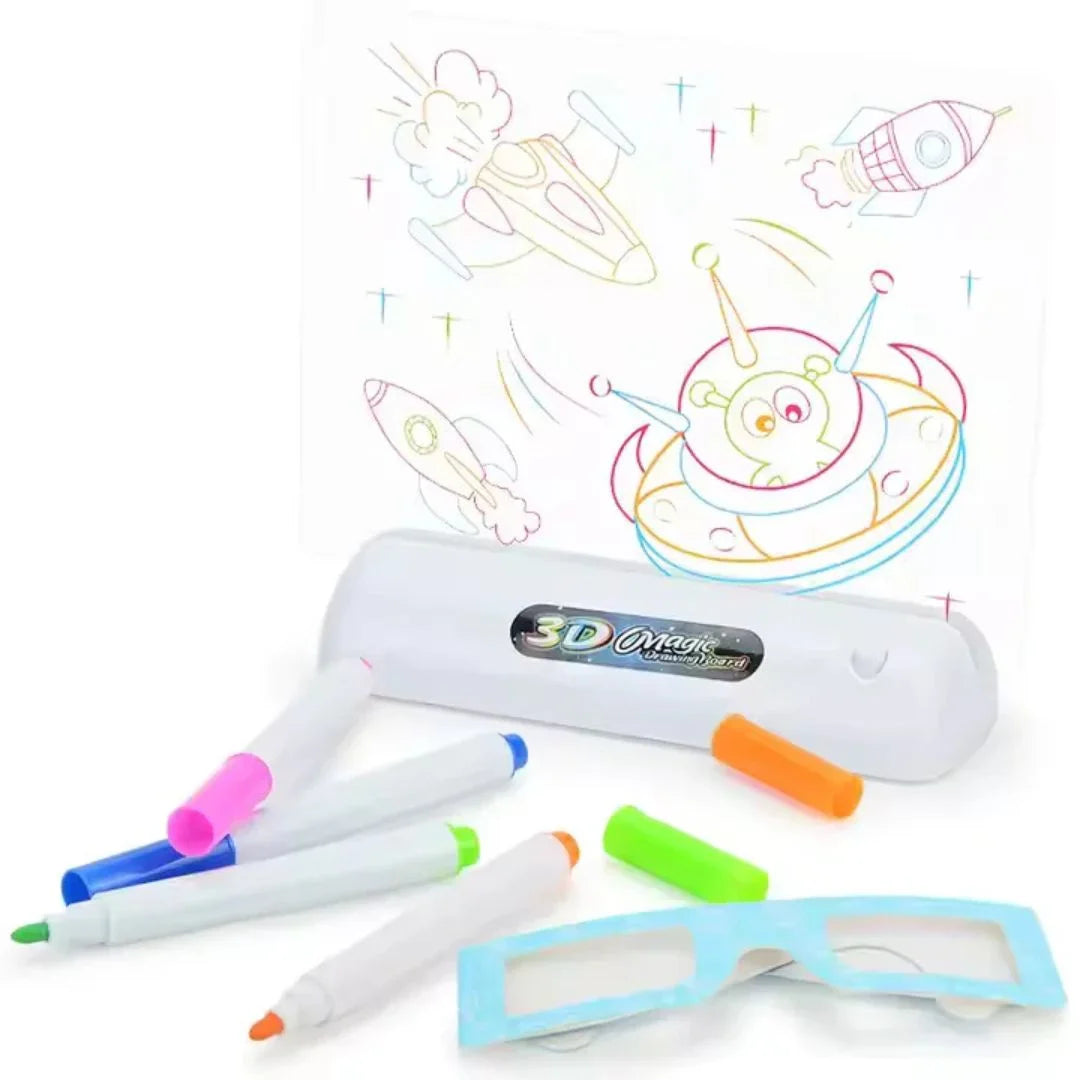 GlowSketch Board – Lichtgevend 3D Tekenbord voor Kinderen vanaf 4 Jaar